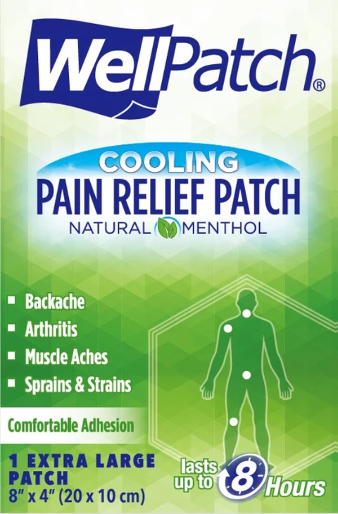 WellPatch Cooling Pain Relief packaging