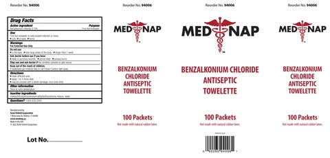 MED NAP Benzalkonium Chloride Antiseptic packaging
