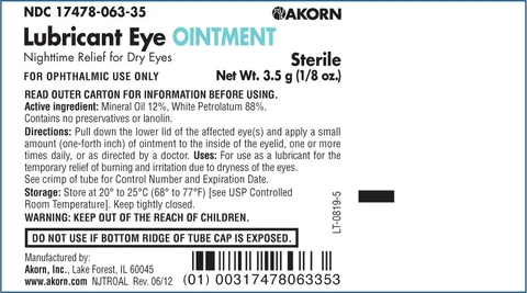 Lubricant Eye packaging