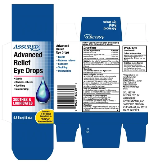 ASSURED ADVANCED RELIEF EYE 포장