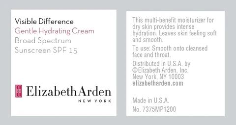 Visible Difference Gentle Hydrating Broad Spectrum Sunscreen SPF 15 포장