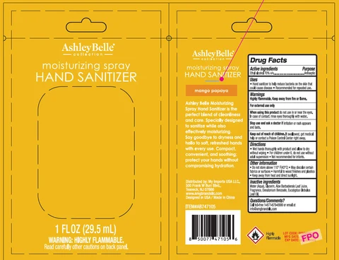 AshleyBelle Moisturizing Hand Sanitizer Mango Papaya 포장