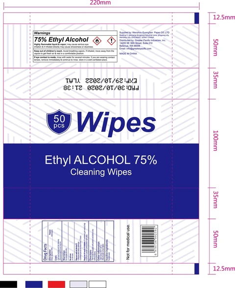 Hand Sanitizer wipes 75% Alcohol packaging