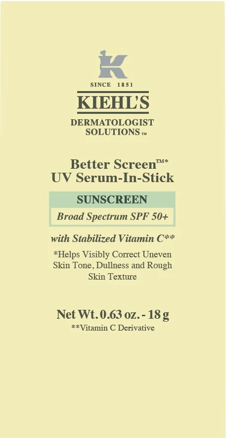 Kiehls Dermatologist Solutions Better Screen UV Serum Broad Spectrum SPF 50 Plus Sunscreen 포장