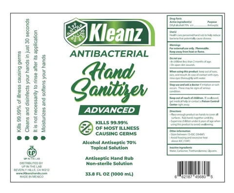 Hand Sanitizer packaging