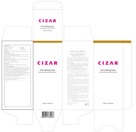 CIZAR First Calming Toner 포장