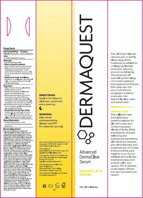 Advanced DermaClear Serum 포장