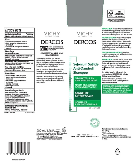VICHY LABORATOIRES DERCOS Selenium Sulfide Anti-Dandruff 포장