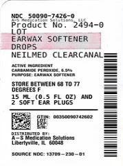 CLEARCANAL EAR WAX SOFTERNER DROPS packaging
