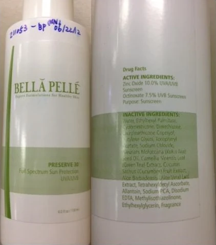 Bella Pelle SPF 30 포장