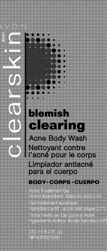 ClearskinBlemish Clearing Acne Body Wash 포장