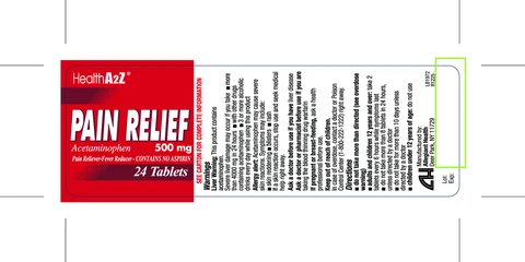 Acetaminophen 500mgES packaging