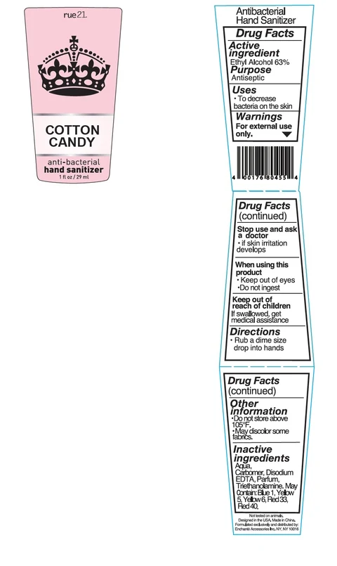 RUE21 Cotton Candy Antibacterial Hand Sanitizer 포장