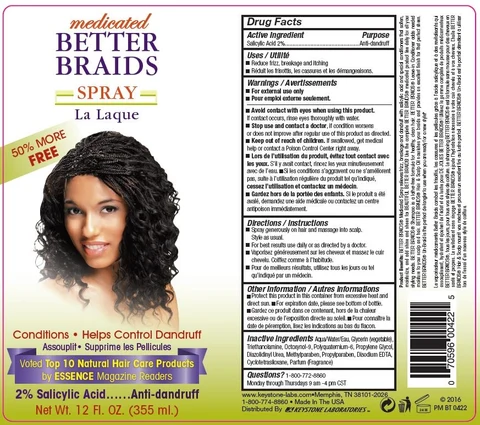 Better Braids MedicatedMedicated 포장