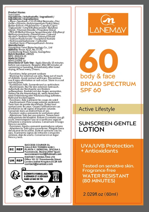 SUNSCREEN MOISTURIZER 포장