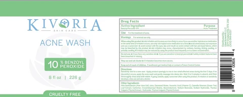 Kivoria Acne Wash 포장