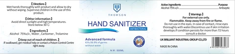 Antibacterial Instant Hand Sanitizer 포장