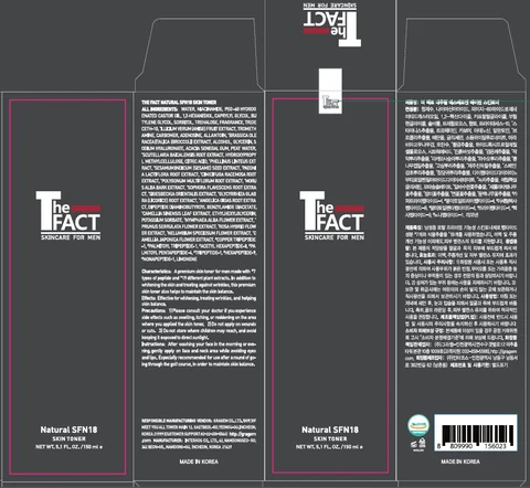 The Fact Natural SFN 18 Skin Toner packaging