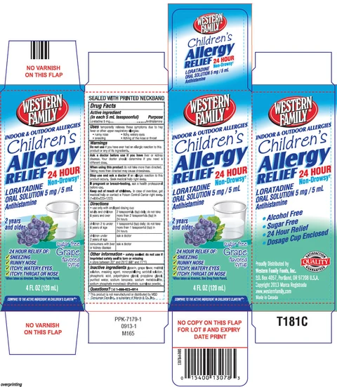 Western Family Childrens Allergy Relief packaging
