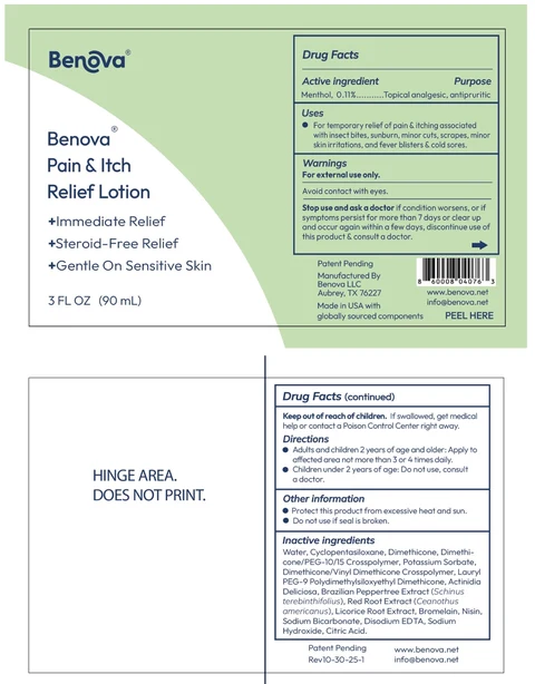 BENOVA PAIN AND ITCH RELIEF 포장