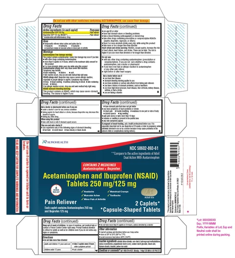 PACKAGE LABEL-PRINCIPAL DISPLAY PANEL - 250 mg/125 mg Blister Carton (2 Caplets)