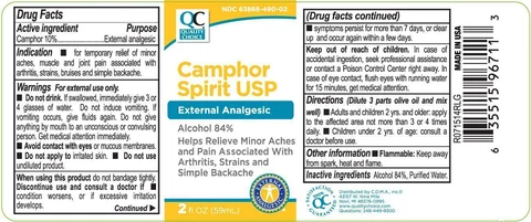 Quality Choice Camphor Spirit 포장