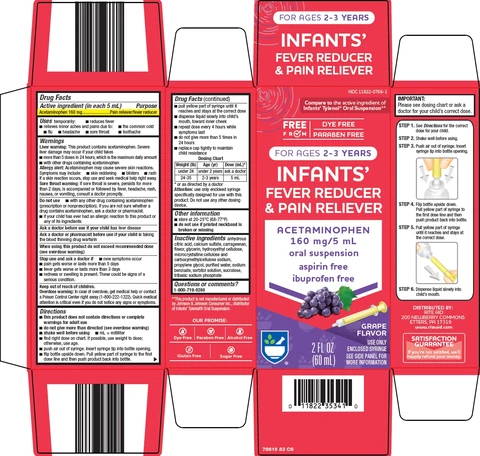 infants fever reducer and pain reliever packaging