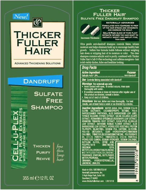 Thicker Fuller Hair - Dandruff Sulfate Free packaging