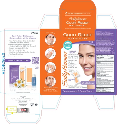 Sally Hansen Ouch-Relief Wax Strip Kit 포장