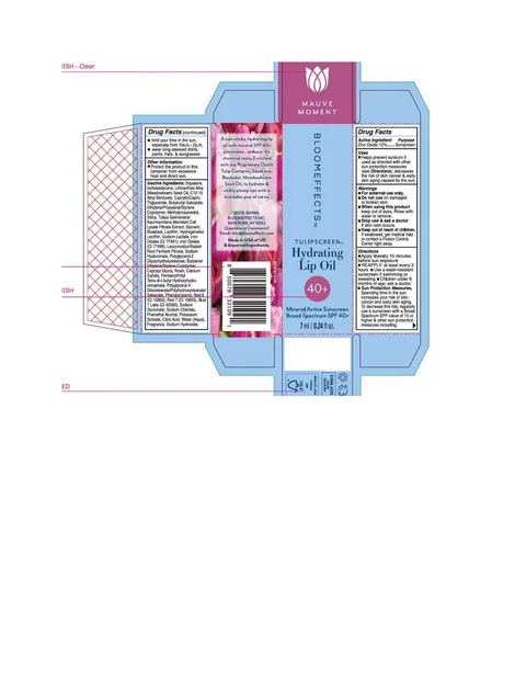 Bloomeffects Tulipscreen Hydrating Lip Oil Mauve Moment 포장