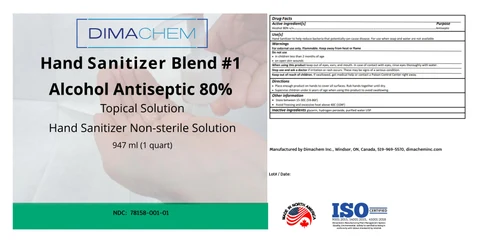 Hand Sanitizer Blend 1 packaging