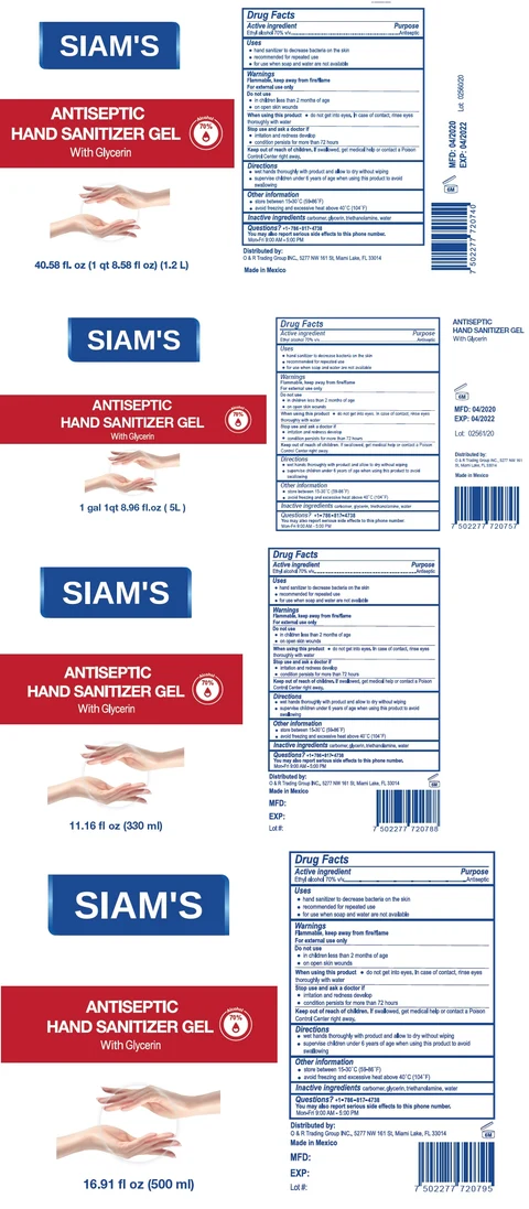 SIAMS ANTISEPTIC HAND SANITIZER 포장