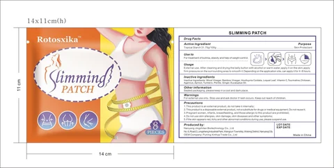 Rotosxika SLIMMING patch packaging