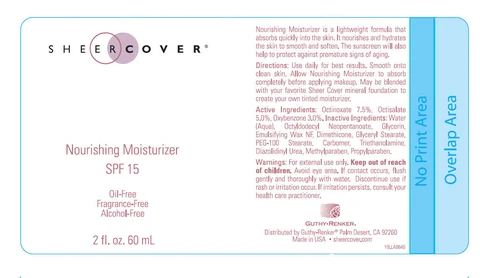 Sheer Cover Nourishing MoisturizerSPF 15 포장