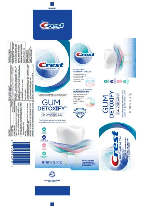 Crest Pro-HealthGum Detoxify Advanced 포장