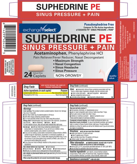Suphedrine PE Sinus Pressure Plus Pain 포장
