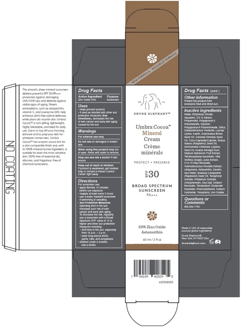 Umbra Cocoa Mineral Cream SPF 30 포장