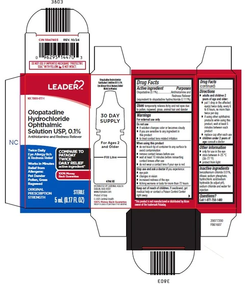 Leader Olopatadine Hydrochloride Ophthalmic Solution packaging