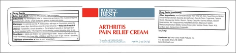 Bakers Best Arthritis Pain Relief 포장