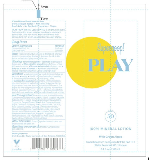 100% Mineral Broad Spectrum Sunscreen SPF 50 포장