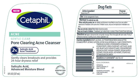 Cetaphil Gentle Clear Pore Clearing Acne Cleanser 포장