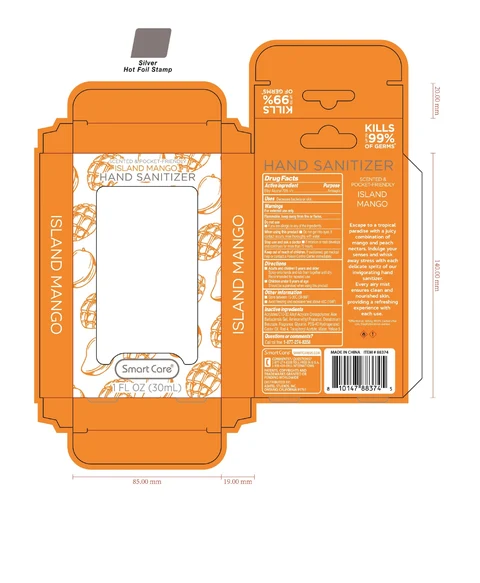 Smart Care 1oz Hand Sanitizer Island Mango01 포장