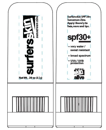 SurfersSkin Sunscreen Zinc 포장