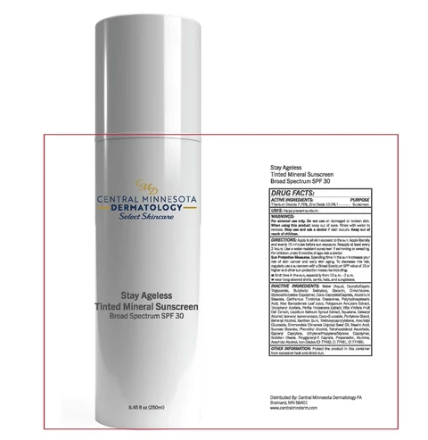 Stay Ageless Tinted Mineral Sunscreen Broad Spectrum SPF30 packaging
