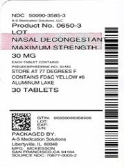 nasal decongestantMaximum Strength 포장