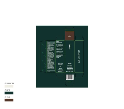 Ceile tint PROTECT tinted serum SPF 50 Deep 포장