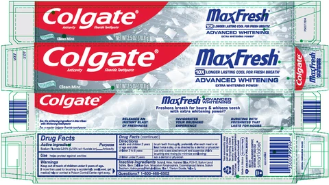 Colgate Max FreshAdvanced Whitening 포장