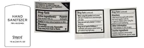 Hand Sanitizer packaging