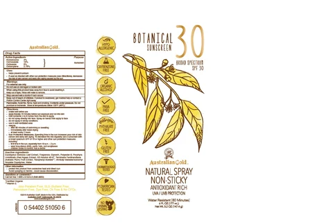 Australian GoldBotanical Sunscreen Broad Spectrum SPF 30 Natural 포장