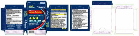 ADVIL DUAL ACTION WITH ACETAMINOPHEN 포장